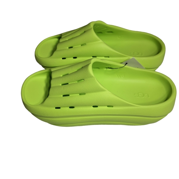 UGG Australia W Foamo Slip On Lime Green Size 8 - Picture 11 of 16